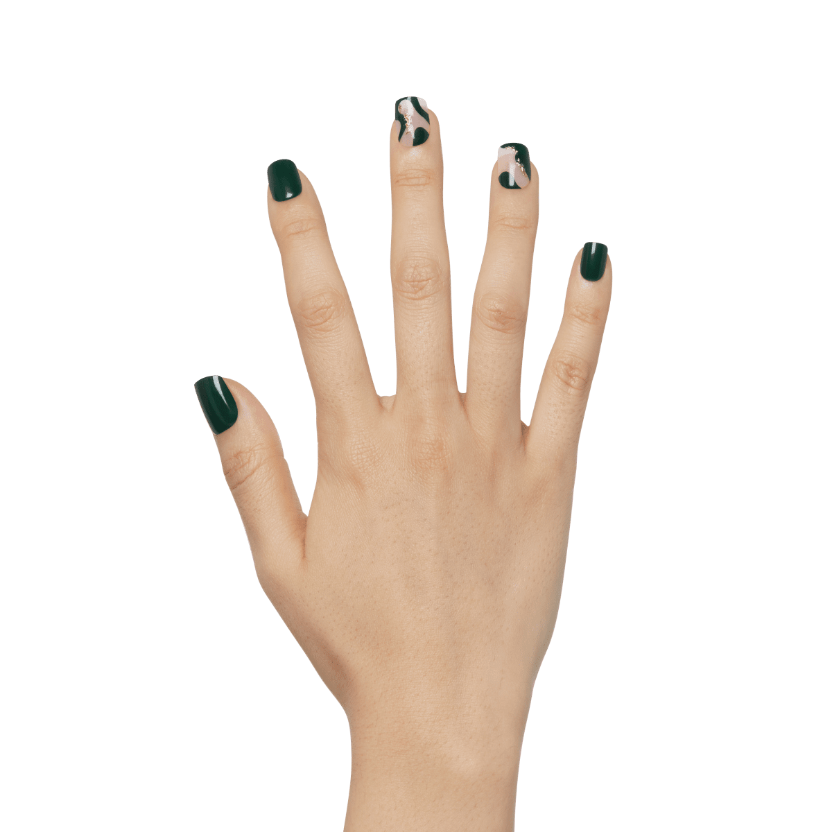 KISS Products imPRESS Press-On Manicure Medium Almond Fake Nails -  Evergreen - 33ct 33 ct | Shipt